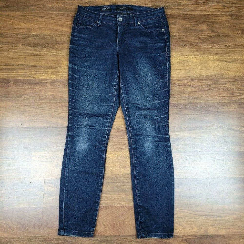 Nine West Cigarette Fit Skinny Leg Blue Jeans SZ 6